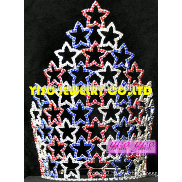 top quality large princess patriotic tiara crowns